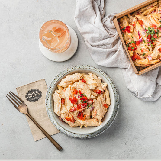 Salad Platter: Creamy Pasta